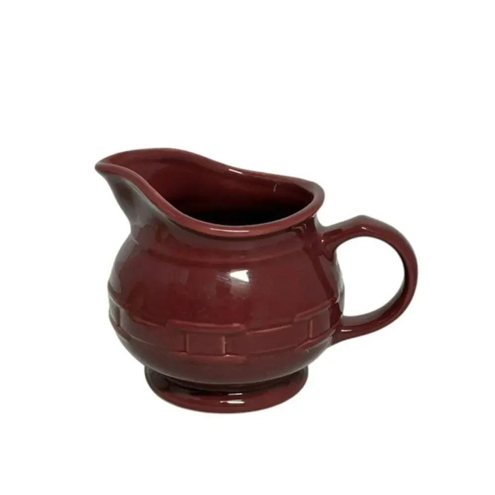 Longaberger Woven Traditions Tomato Gravy Pitcher Creamer 1 QT